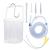 Topquafocus Large Enema Bucket Kit Anti-backflow Enema Kit for Men Women Colon Cleansing Detox Enemas 11oz Capacity 5 Tips Enema Kit