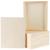 ADXCO 8 Pack Wood Panels 8 x 10 inch Wooden Canvas Board Unfinished Wooden Panel Boards for Painting Arts Pouring Use with Oils Acrylics