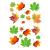 Leaves edible wafer paper cupcake cake toppers Rice Fairy Paper Decorations Party Autumn leaves leave