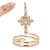 Fingernail Rings Finger Tip Rings Fashionable Finger Nail Knuckle Rings Nail Cover Ring Finger Tip Manicure Jewelry Nail Art Decorations Accessory for Daily Use - Gold 3057Gold