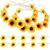 Boao 10 Pieces Sunflower Hair Clips Floral Hair Clips with 2 Pieces Sunflower Wreath Hippie Headband Sunflower Hairpins for Girls Women Wedding Hair Accessories