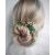 Denifery Bridal Hair Pin Emerald Gold Hair Piece Emerald Hair Clip Gold Green Hairpin Emerald Headpiece Gold Wedding Hair Accessories