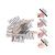 Pack of 24 wig clips with tooth comb wig combs wig comb for wigs and wig cap (blonde)