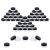 Houseables 3 Gram Jar, 3 ML, Black, 50 Pk, BPA Free, Cosmetic Sample Empty Container, Plastic, Round Pot, Screw Cap Lid, Small Tiny 3g Bottle, for Make Up, Eye Shadow, Nails, Powder, Paint, Jewelry 50 Count (Pack of 1) Black