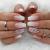 24 pieces of angular nails to stick on short glossy pink French artificial nails ballerina natural artificial nails press on nails with rhinestone design square fingernails finger nails for women and girls white pink