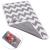 Nappy Changing Mat Foldable Diaper Pad Waterproof Travel Changing Mat with Gray Waves for Home Travel Outside(60 * 35 cm /23.62 * 13.77 in)