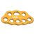 PETZL Unisex-Adult Paw Rigging Plate Climbing Accessory M yellow