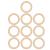 10 Pieces Wooden Teether 65mm Baby Wooden Teethers DIY Maple Teether Baby Teething Craft DIY Toy DIY(Wood) Beige