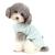 Zunea dog shirt for small dogs cats pets striped T-shirt for summer cool vest puppy basic tank top soft cotton chihuahua clothing for dogs green size L L (1 Pack)