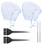 Hair Coloring Highlighting Cap 2 Hair Disposable Tipping Frosting Cap with 2 Hook and Hair Coloring Brush for Dyeing Hair Salon Home Use Blue