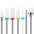 MAQUITA 7 Pieces Ceramic Nail Drill Bits Professional Remove Gel Acrylic Cuticle Diamond Tungsten Carbide Nail Drill Tools for Manicure Pedicure Home Use Great Gift (White)