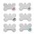 Fyfjur 6 PCS Blank Dog Tags Bone ID Tag for Dog Engraved Bone Shaped Pet ID Dog Tags DIY Engraved Cat Dog ID Tags Personalised Pet Identity Name Tags Blank Dog tag DIY Carving