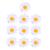 Beaupretty 10 PCS Cute daisy hair clips Sunflower fresh hair clips hairpins for girls (white)