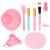 Face Mask Mixing Bowl Set, Anezus 11 Pcs DIY Facemask Mixing Tool Kit with Facial Mask Bowl Stick Spatula Silicone Brush Spray Bottle Puff Soaking Bottle Gauges
