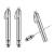 Portable Mini Titanium Toothpicks Holder, 2 Pieces Stainless Steel Metal Toothpicks Reusable Toothpick for Home Outdoor Silver