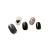 NAILOG Semi Cured Nail Strips for Halloween (20 Extra Long Gel Nail Strips)  Buy 3 Get 1 UV Lamp Glossy & Long Lasting Nail Polish Stickers with Soft Gel Finishing Black Little Heart