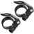 CUNCUI 2pcs Bike Seat Clamps 31.8mm, Seatpost Clamp, Premium Bike Seat Clamp, Inside Diameter of Seat Tube Clamp 31.8mm (Black)