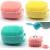 OTAVILEM Body Scrubber with Soap Dispenser for Shower, 3 Pack Silicone Exfoliating Brushes, Soft Body Exfoliator, Bath Loofah for Babies, Kids, Women, Men and Pets, 3 Colors Yellow
