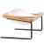 FUKUMARU Elevated Cat Ceramic Bowls, Small Dog 15Tilted Raised Food Feeding Dishes, Solid Wood Water Stand Feeder Set for Cats and Puppy Bamboo