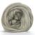 Revolution Fibers Corriedale Wool Roving 1 lb (16 Ounces) for Spinning | Soft Chunky Jumbo Yarn for Arm Knitting Blanket |100% Natural Undyed Wool Yarn Bulk  Felting Core  Carded Stuffing (Gray)