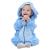 TMEOG Baby Rompers Newborn Girls Boys Animals Zipper Hooded Jumpsuit Autumn Winter Flannel Clothing Unisex 6-12 Months Blue Star