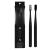 MOON Toothbrushes, Soft Bristle, White and Black Sleek Toothbrushes, 2 Pack