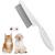 Redreo flea comb for dogs & cats professional dog bembs pet comb for removing fleas lice comb dust ridge with rounded metal tines for gentle care