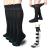 VEIGIKE Walking Boot Socks Replacement Sock Liner for Orthopedic Walker Brace,Tube Socks Under Air Cam Walkers and Fracture Boot Cast Surgical leg Cover Black 2 Pairs