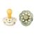 BIBS Pacifiers - Boheme Collection | BPA-Free Baby Pacifier | Made in Denmark | Set of 2 Ivory/Sage Color Premium Soothers | Size 0-6 Months 0-6 Month Ivory / Sage