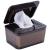 Wet wiper box baby wet wing box with lid storage box for wet wipes reusable refillable wet wipes box portable travel cloths donor wiping bags for children brown