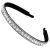 Wecoe Rhinestone Headband Women Silver Headband Women Non Slip Fashion Bling Sparkly Diamond Headband Hair Band Birthday Wedding Bridal Holiday Hair Accessories For Women Girls Valentine's Day Gifts