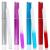 SWKJ 4 PCS Set Glass Nail Files Professional Gradient Color Crystal Nail Files with Cases Double Sided Nail Files Fingernail/Toenail Caring Tools for Home and Salon Use