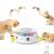 Potaroma Cat Toys 3-in-1 Smart Interactive Electronic Kitten Toy, Fluttering Butterfly, Random Moving Ambush Feather, Catnip Bell Track Balls, Dual Power Supplies, Indoor Exercise Cat Kicker Bright White 3in1 Cat Toy