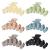 6 PCS Hair Clips  Strong Hold Matte Hair Clips  Large Claw Clips for Thick Hair  Extra Hair Claw Clips for Women Men  Nuetral Hair Clips  Non- Slip Cute Hair Clips  Modern Hair Accessories for All Hairstyles  Light color...