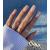 Sethexy short square false nails French press on nails 24pcs acrylic nails to stick on for women and girls pearly French