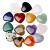 Xiannvxi 15pcs Best Mother Gift Crystals Stones Heart Gemstones Set Heart Stone Heart Little Healing Crystal Heart Rose Quarz Amethyst Love Steine Set Valentine's Day Gift D-Multi-15pcs