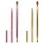 2 Pack Retractable Lip Makeup Brushes Double-Ended Lip Brush for Lipstick Lip Gloss Lipstick Brush Applicator