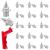 AIEX 50 pieces spike nails 6mm with spike key robust steel spikes 6 mm pyramid replacement spikes athletics replacement dorns for track shoes long jumping hike silver