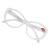 Oversize Women Reading glasses - Magnified Readers Cateye Vintage Jackie Oval - Clear lens White 1.5 x