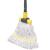 Commercial Mop Heavy Duty Industrial Mop with Long Handle,60" Looped-End String Wet Cotton Mops for Floor Cleaning,Home,Kitchen,Office,Garage and Concrete/Tile Floor Yellow