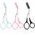 Eyebrow Scissors for Women Eyebrow Trimmer Scissors with Comb Eyebrow Shaping Cut Comb Scissors Non Slip Finger Grips Hair Removal Beauty Accessories for Men Women (Black, Pink, Blue)