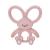Dr. Brown's Flexees Pink Bunny  Soft 100% Silicone Baby Teether  BPA Free  3m+ Bunny  Pink 1 Pack