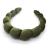 Uchyius Fashion Headbands for Women Padded Fabric Hair Bands Wide Velvet Non Slip Headband Hair Accessories for Women Girls  Leaf Green