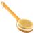 H&S Long Handled Back Brush for Skin Exfoliating with Natural Bristles - Back Body Brush for Dry Brushing and Scrubber for Shower - Bamboo Wood Back Brush Men & Women