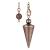 JSDDE Metal Dowsing Pendulum Copper Pendent Pendulum for Reiki Healing Divination (Bronze)