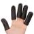 Povihome Black Finger Protectors, Finger Cots, Moisturizing Thumb and Finger Covers - New Thick Version - Elastic Cracked Finger Sleeves to Protect Cracked, Peel Finger and Other Finger Pain Black (Pack of 10)