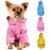 Sarecung in the free puppy pet raincoat with hoods waterproof jackets PU reflective raincoat for dogs cats dress clothing