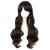 MapofBeauty 28 Inch/70 cm Charming Women Side Bangs Long Curly Full Hair Synthetic Wig (Black Mixed Brown)
