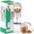 Mydaisy 550ml Spiral drinking bottle dogs for on the go with 100g feed container - dogs drinking bottle with large capacity suitable for dogs puppies and cats dog accessories to go white