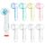 LOPHE Travel Portable Toothbrush Head Covers 8Pcs Plastic Toothbrush Head Protector Cap Dustproof Electric Toothbrush Protective Case for Home Outdoor Camping Hiking Travel Bathroom